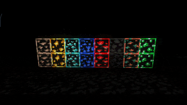 Animated Glowing Ores Addon / Texture Pack