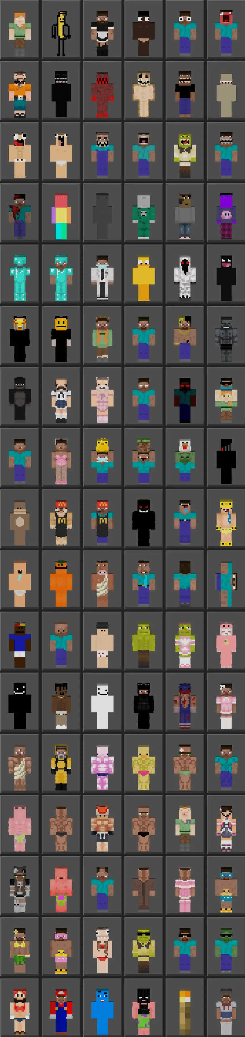 Best Meme & Funny Skins to troll your friends Skin Pack